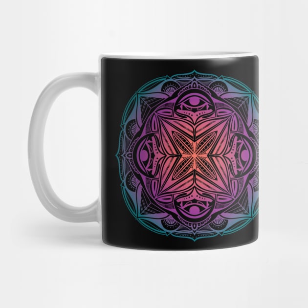 colorful mandala ancient Egyptian style by Midoart